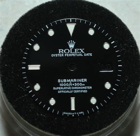 rolex submariner bezel dot replacement|Rolex Submariner aftermarket dial.